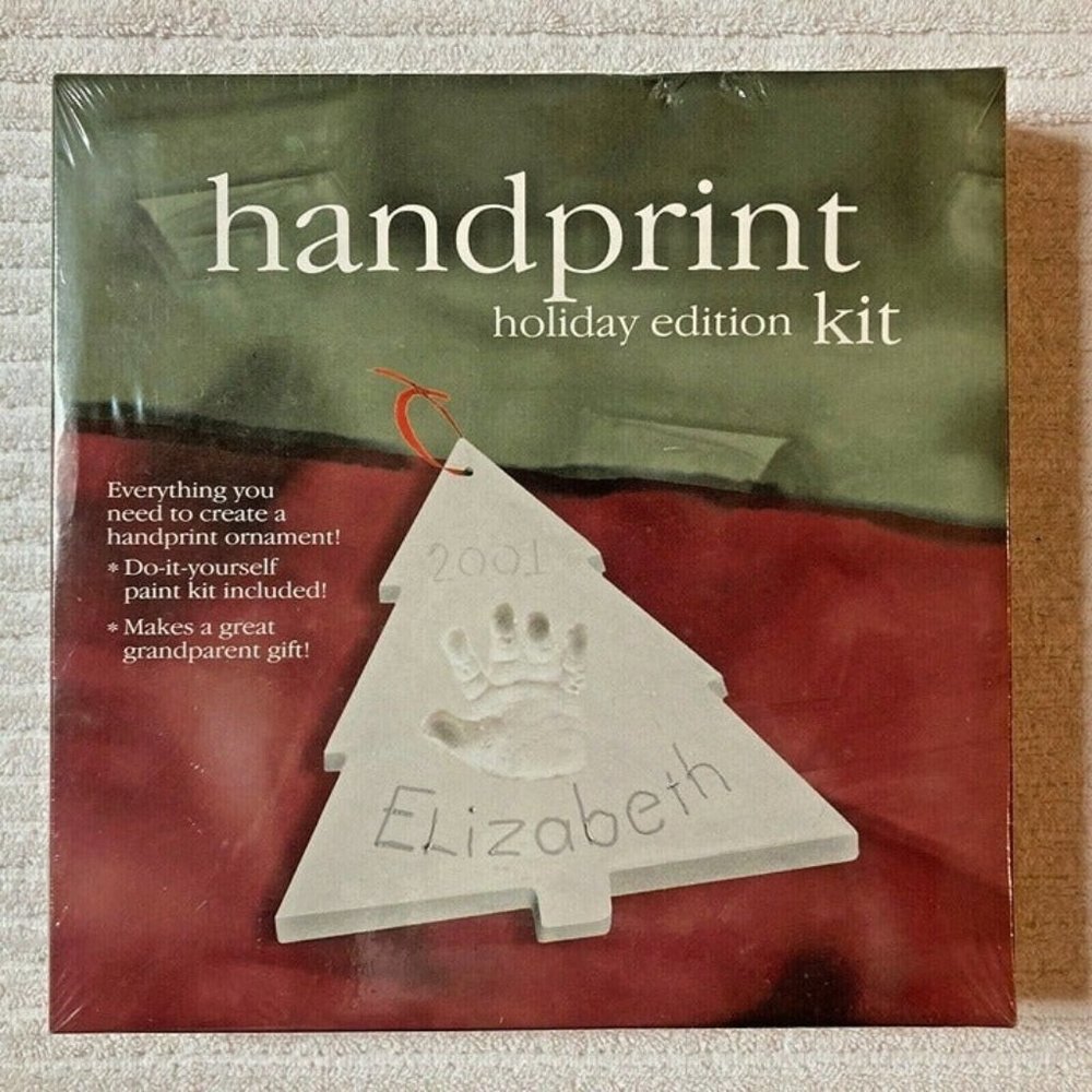 HANDPRINT Holiday Edition DIY Christmas Ornament Kit Fun Family Kids New Sealed